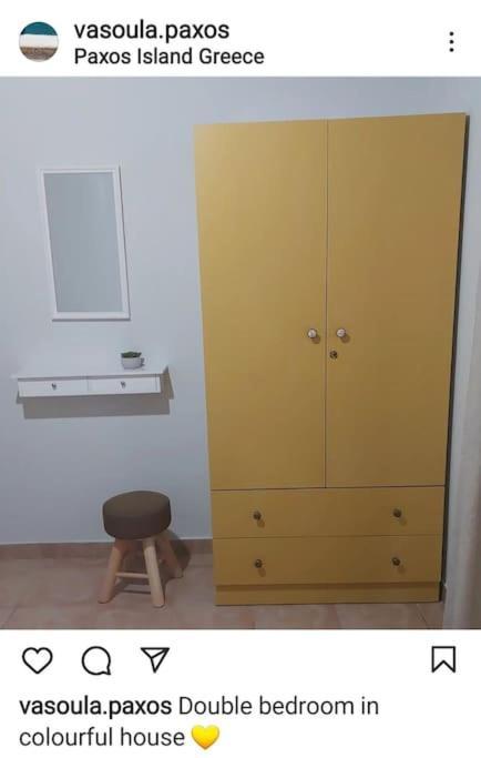 Colorful 2-Bedroom House In Gaios Dış mekan fotoğraf